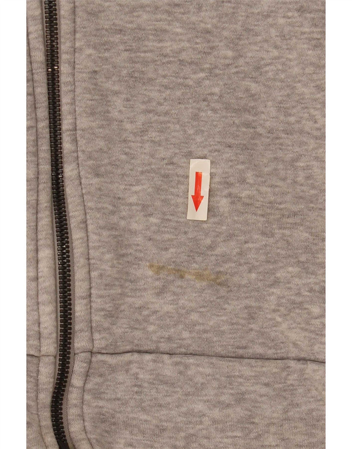Adidas Pull à capuche zippé 3D Arc pour homme en coton gris moyen