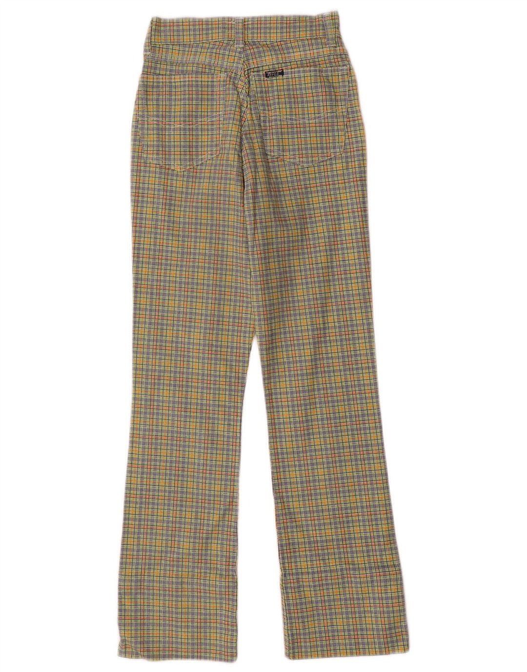 Pantalon décontracté Bootcut femme Rifle W29 L27 coton à carreaux multicolore