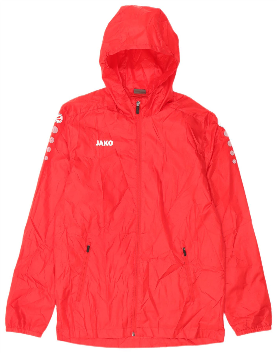 Jako Veste de pluie à capuche graphique pour homme UK 36 Small Rouge Polyester