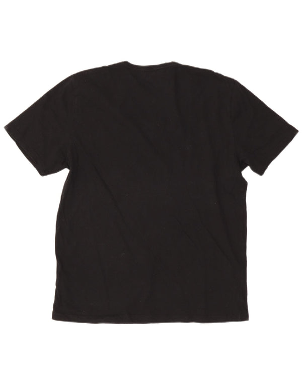 Reiss Womens T-Shirt Top UK 18 XL Black Cotton