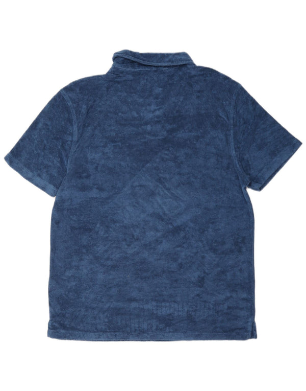 Reiss Polo Velours Homme XL Bleu Modal