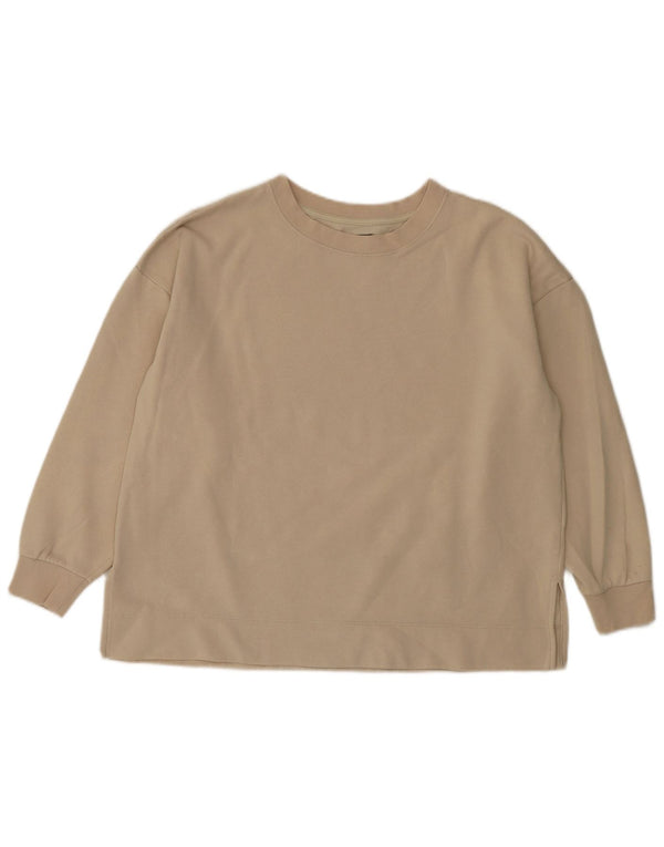 Gap Sweat-shirt surdimensionné pour femme UK 10 Petit coton beige