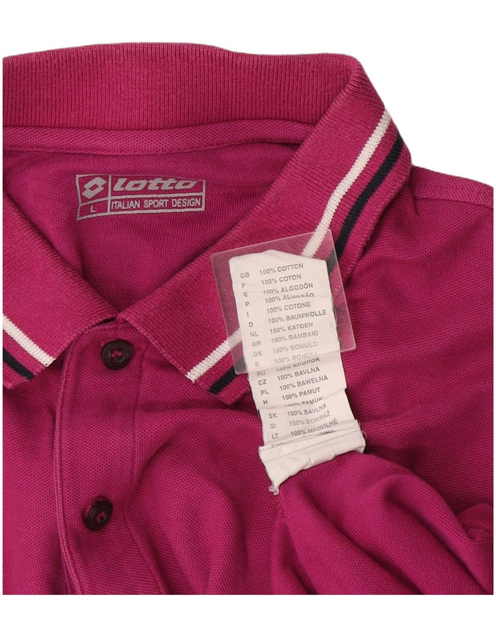 Lotto Polo Homme Grand Rose Coton