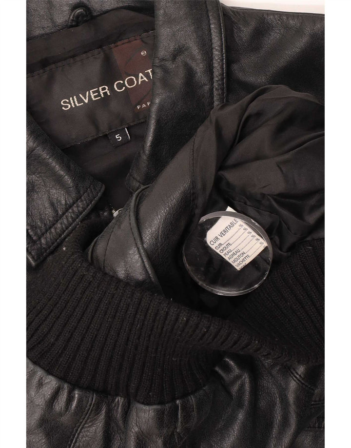 Veste en cuir vintage pour garçons 4-5 ans noir
