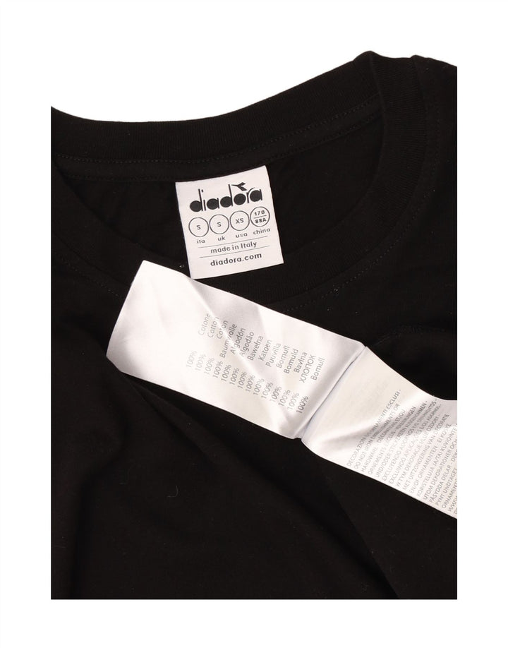 Diadora T-Shirt Graphique Haut Petit Noir Coton Homme