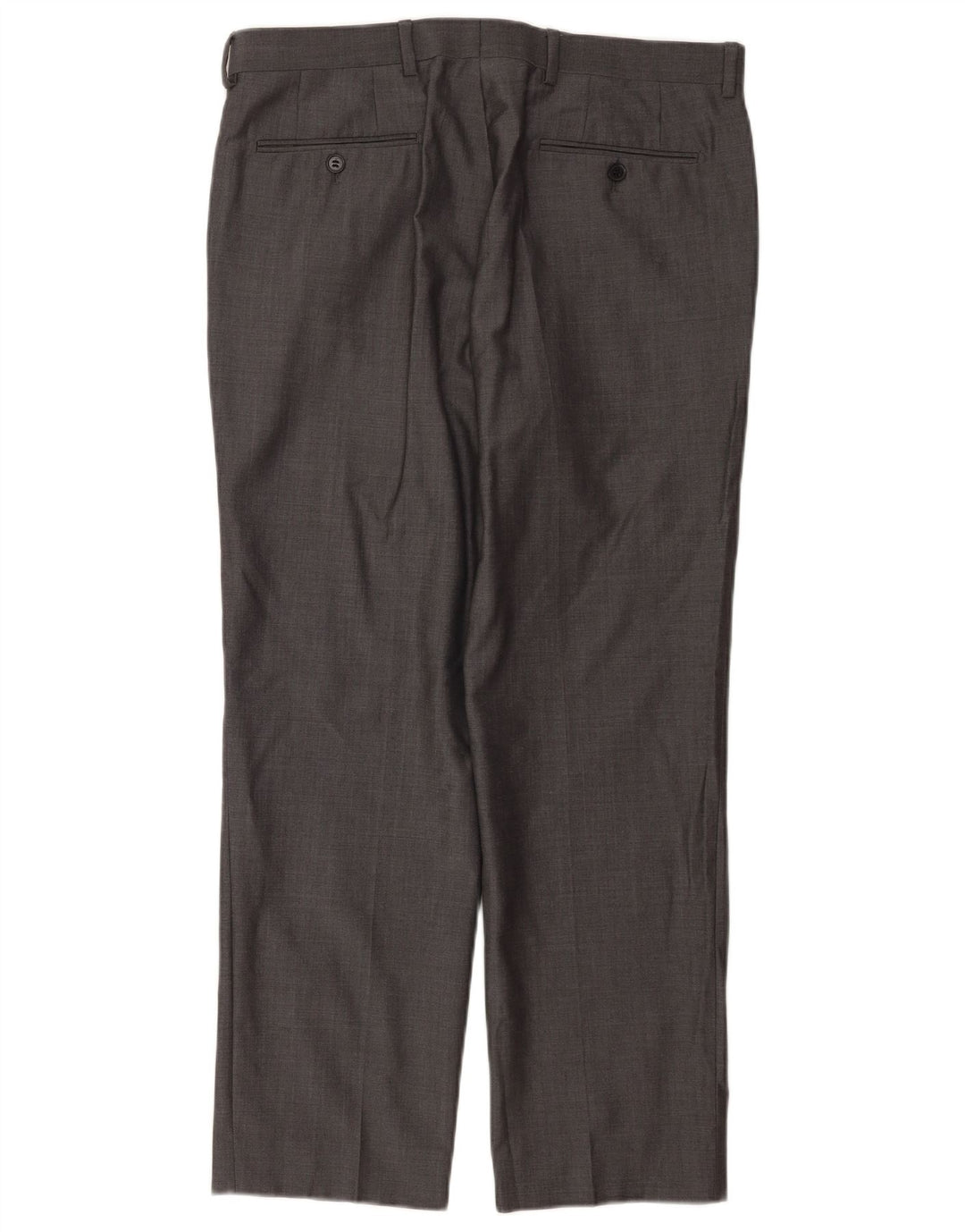 Marks & Spencer Pantalon de Costume Droit Homme W34 L29 Gris Laine