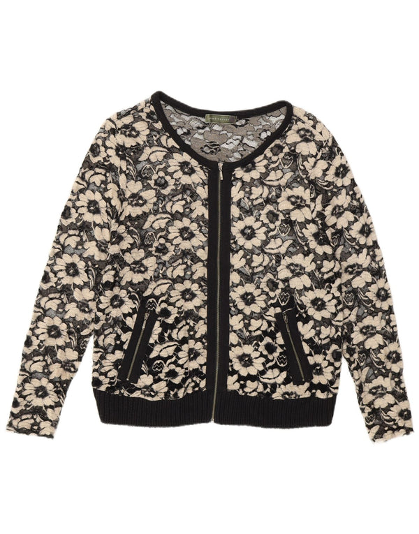 MINT VELVET Haut cardigan transparent pour femme UK 14 Viscose noire moyenne