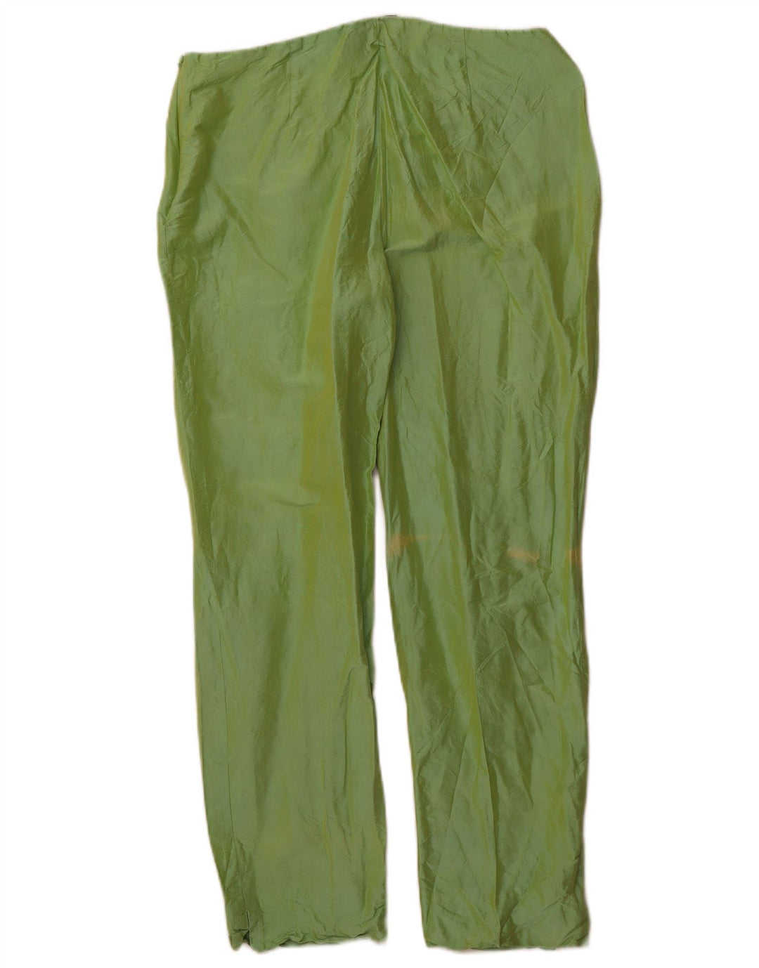 LUISA SPAGNOLI Womens Straight Cropped Trousers IT 46 Large W32 L26 Green Vintage Luisa Spagnoli and Second-Hand Luisa Spagnoli from Messina Hembry 