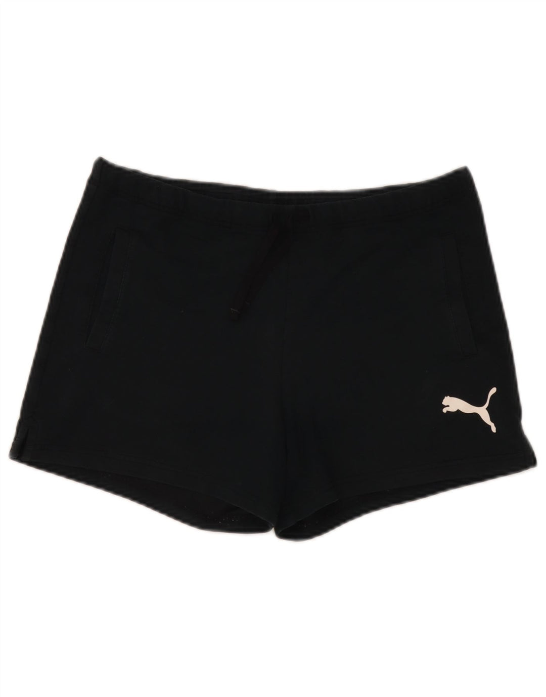 Puma Short de sport graphique pour femme UK 8 Small Noir