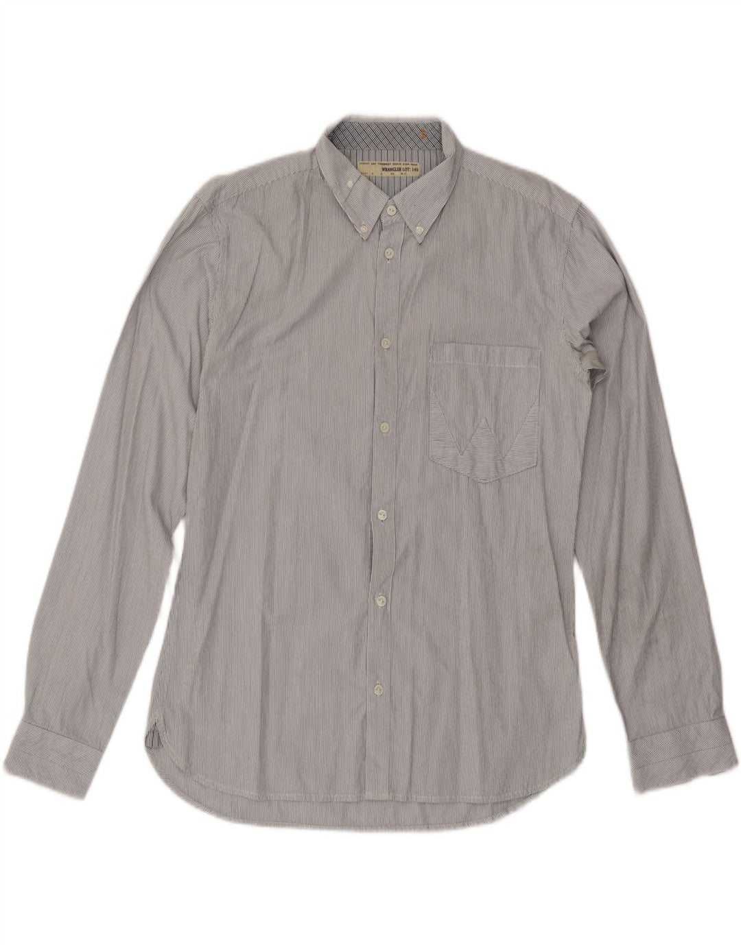 WRANGLER Chemise Homme Large Gris Rayure Coton