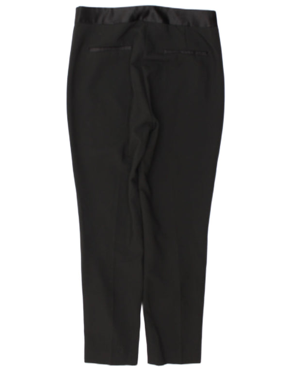 Pantalon décontracté slim femme Zara Large W30 L29 Polyester noir