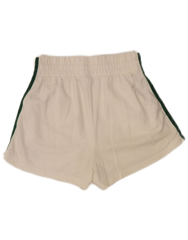 Adidas Short de sport pour femme UK 10 Petit coton blanc
