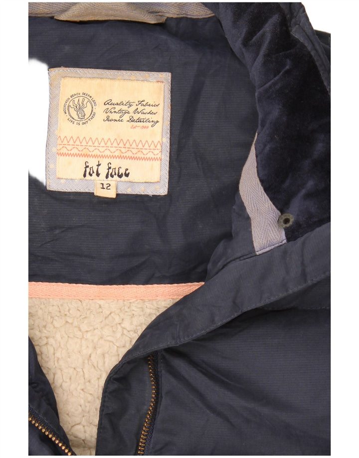Fat Face Gilet rembourré Sherpa pour femme UK 12 Bleu marine moyen Polyester
