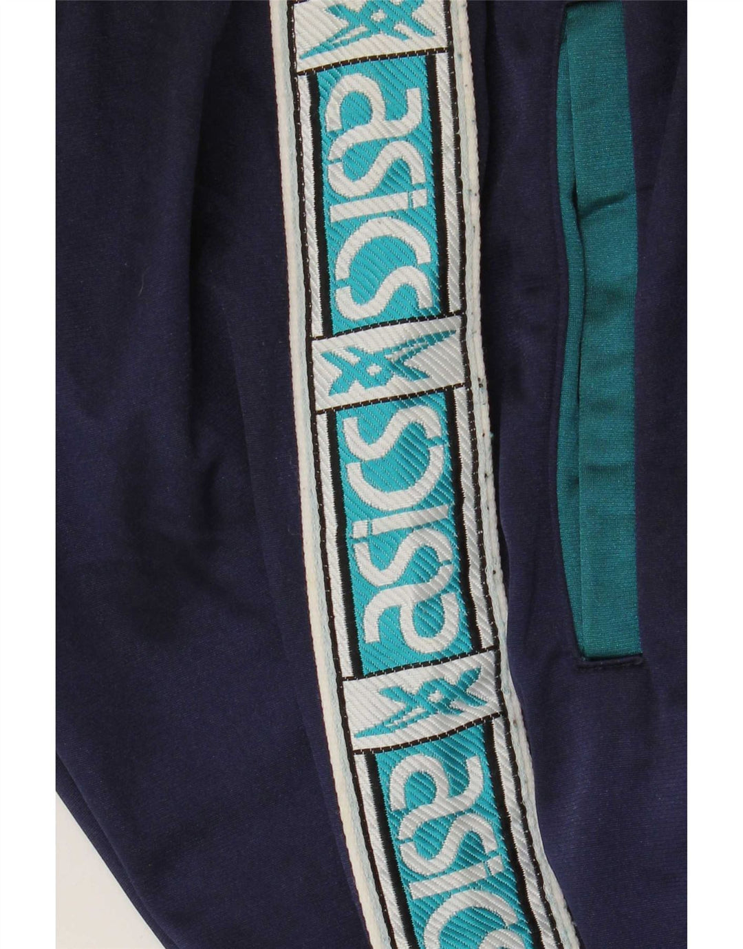 Asics Pantalon de Survêtement Graphique Homme Bleu Marine Moyen Colourblock