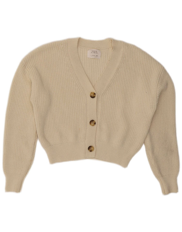 Zara Cardigan court pour fille 13-14 ans Blanc
