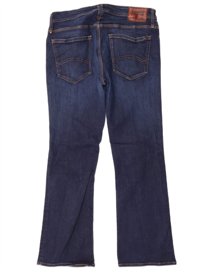 TOMMY HILFIGER Jean Bootcut Femme W34 L30 Bleu Marine Coton
