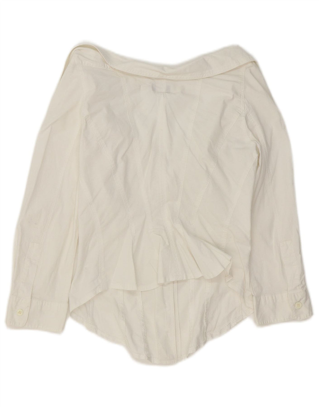 Armani Jeans Chemise courte à manches 3/4 pour femme IT 42 Coton blanc moyen