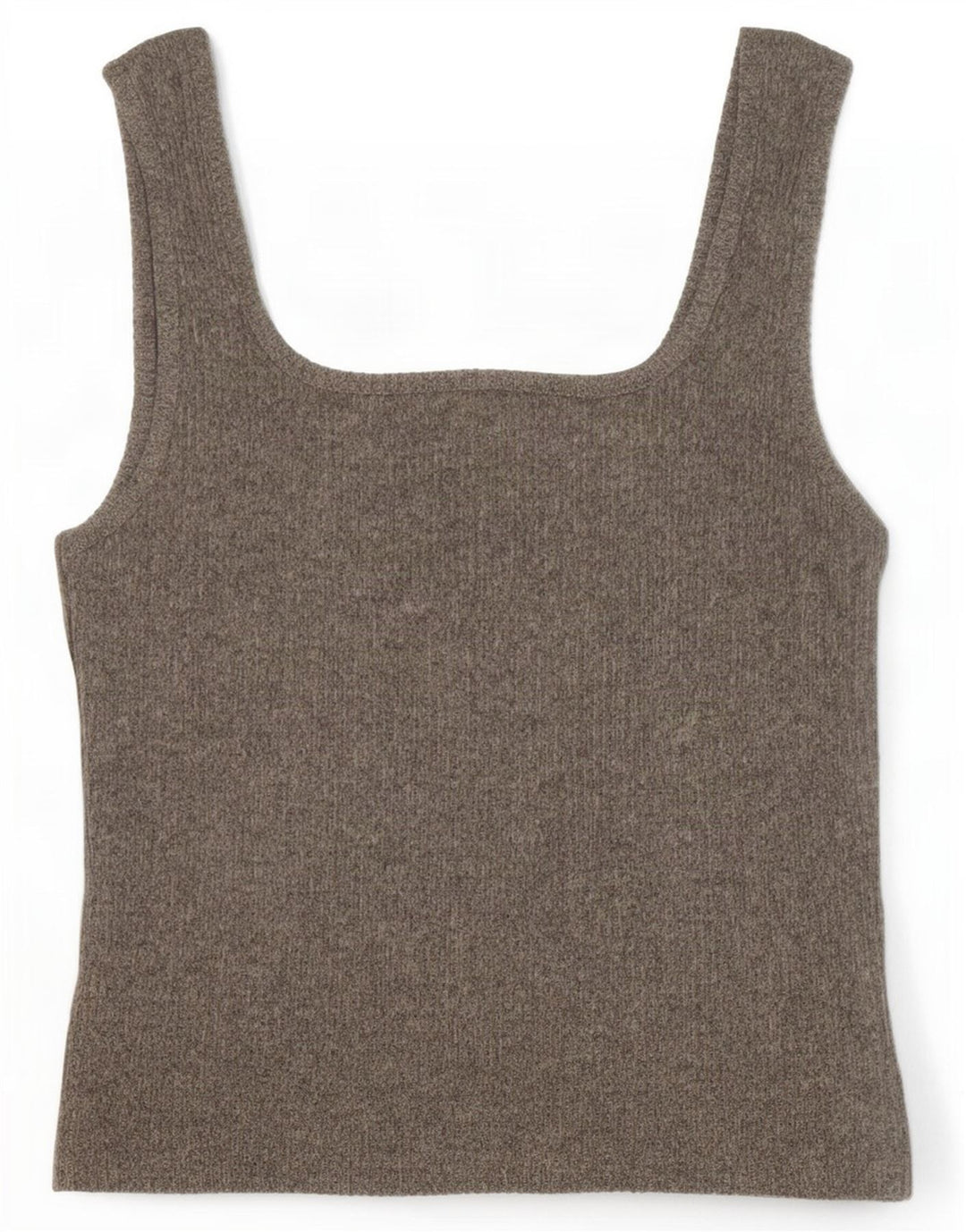 Topshop Femmes Crop Knit Cami Top UK 12 Gris Moyen