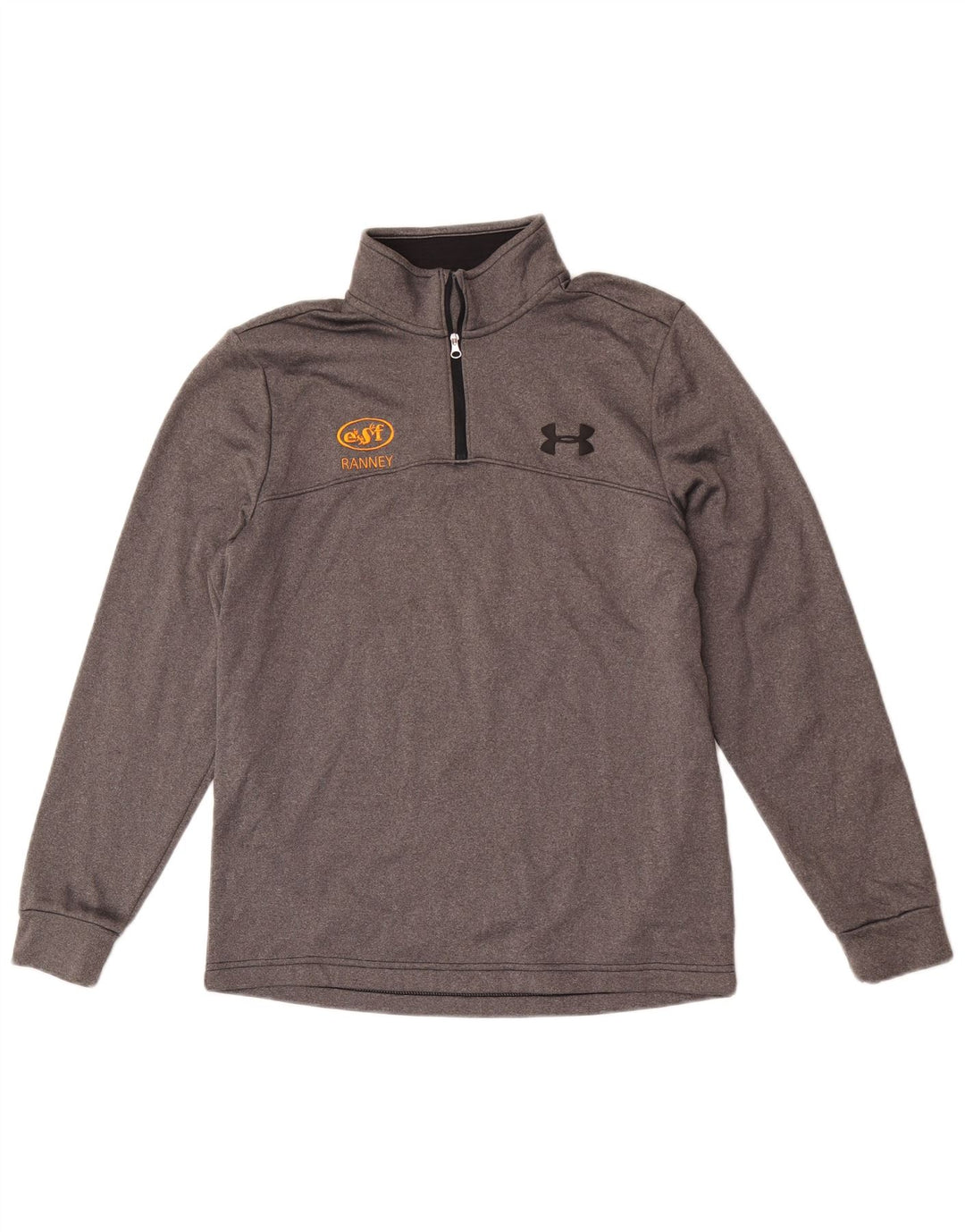 Under Armour Haut de Survêtement Cold Gear Zip Neck Pull Homme Gris Taille S
