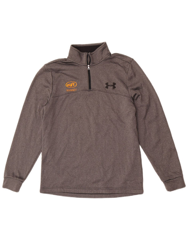 Under Armour Haut de Survêtement Cold Gear Zip Neck Pull Homme Gris Taille S