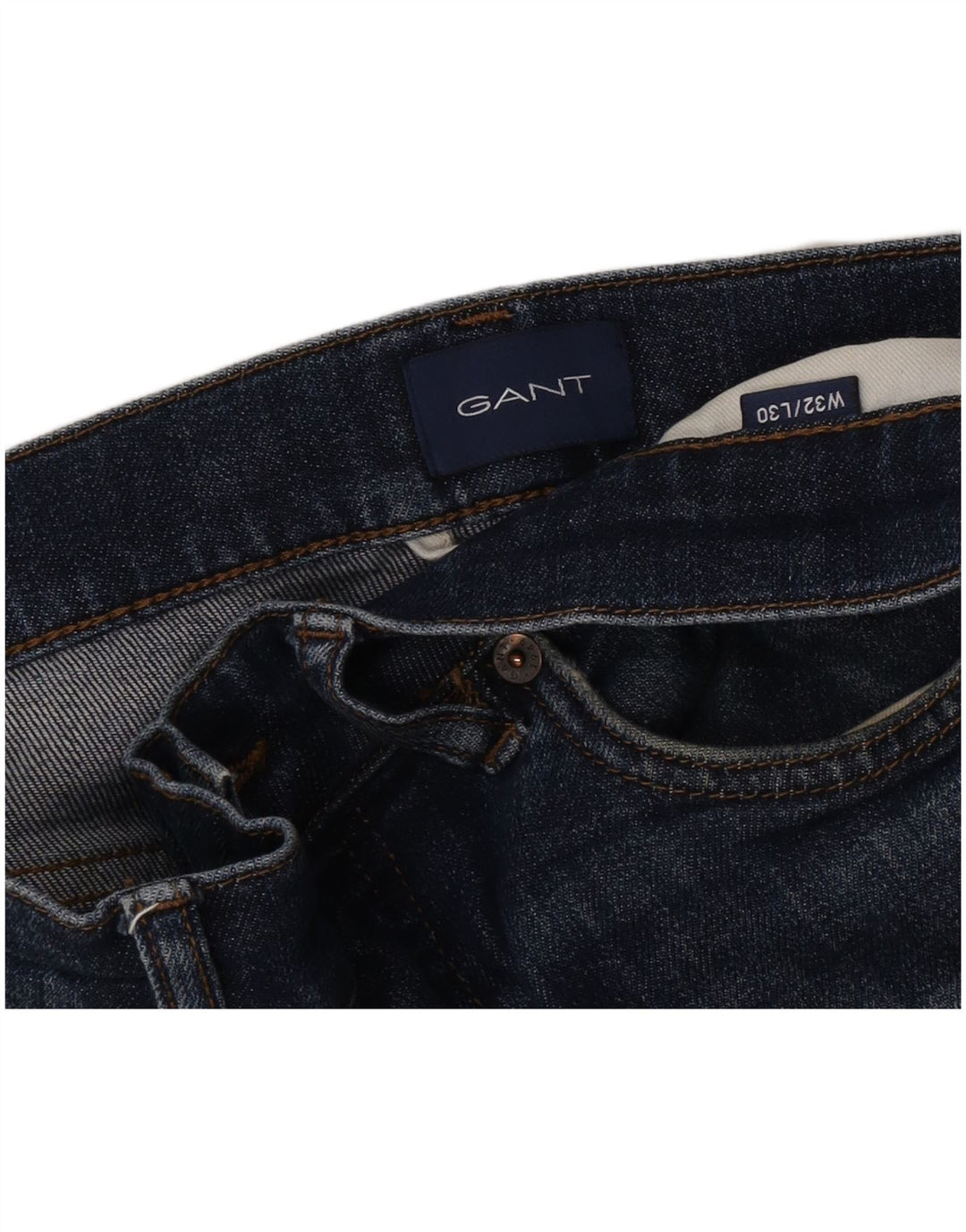 Gant Jean droit homme W32 L30 bleu coton