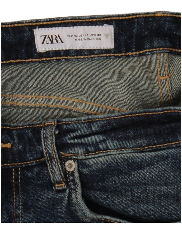 ZARA Womens Cropped Jeans EU 42 Large W32 L25 Blue