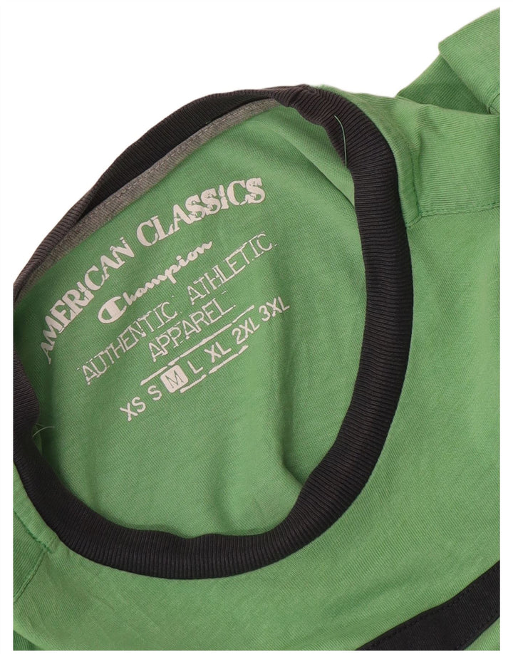 Champion T-Shirt Homme Vert Moyen Colourblock