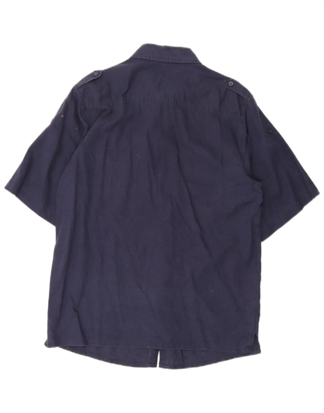 Fila Chemise à Manches Courtes Militaire Homme Bleu Marine Moyen