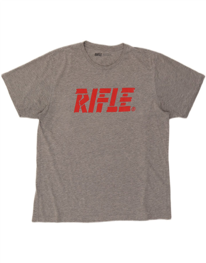 RIFLE T-Shirt Graphique Homme XL Gris