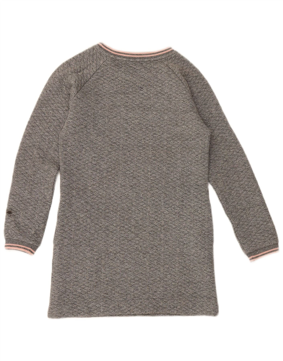 Woolrich Robe Pull Fille 9-10 Ans Gris Moucheté Polyester