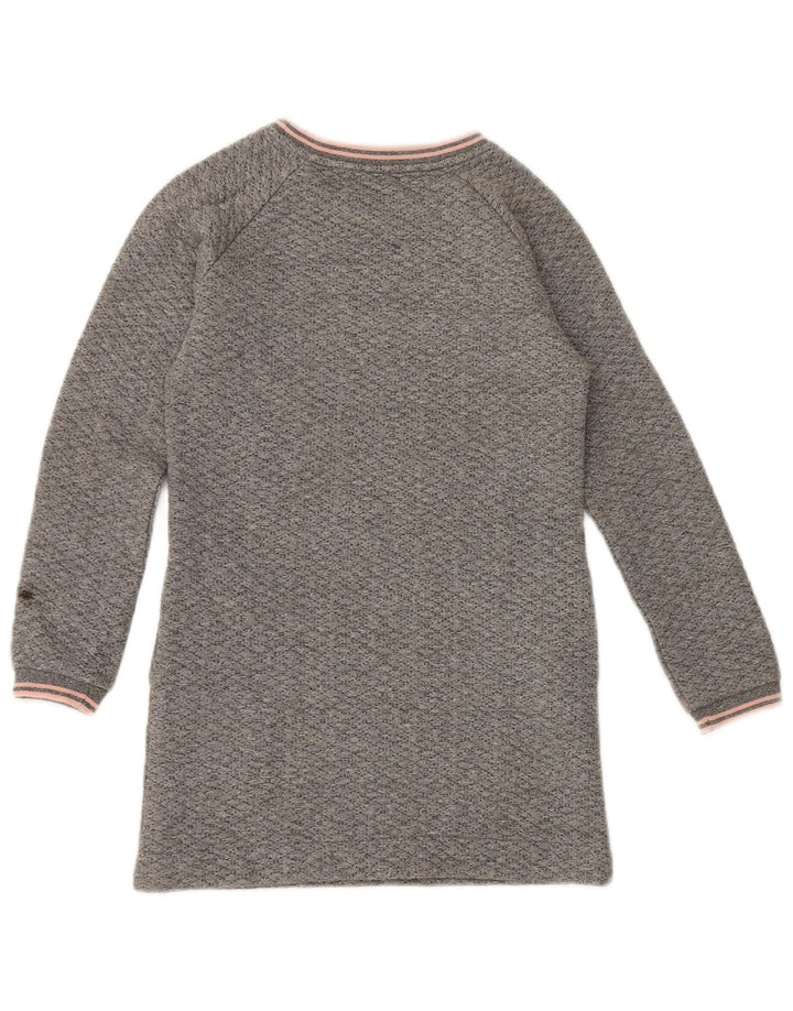 Woolrich Robe Pull Fille 9-10 Ans Gris Moucheté Polyester