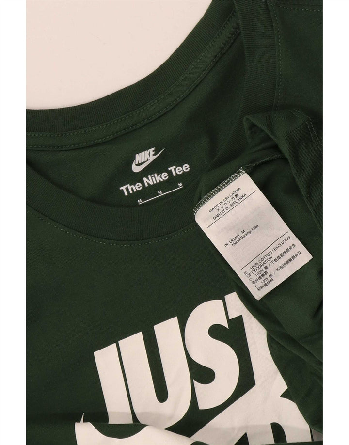 Nike T-Shirt Graphique Homme Vert Moyen Coton