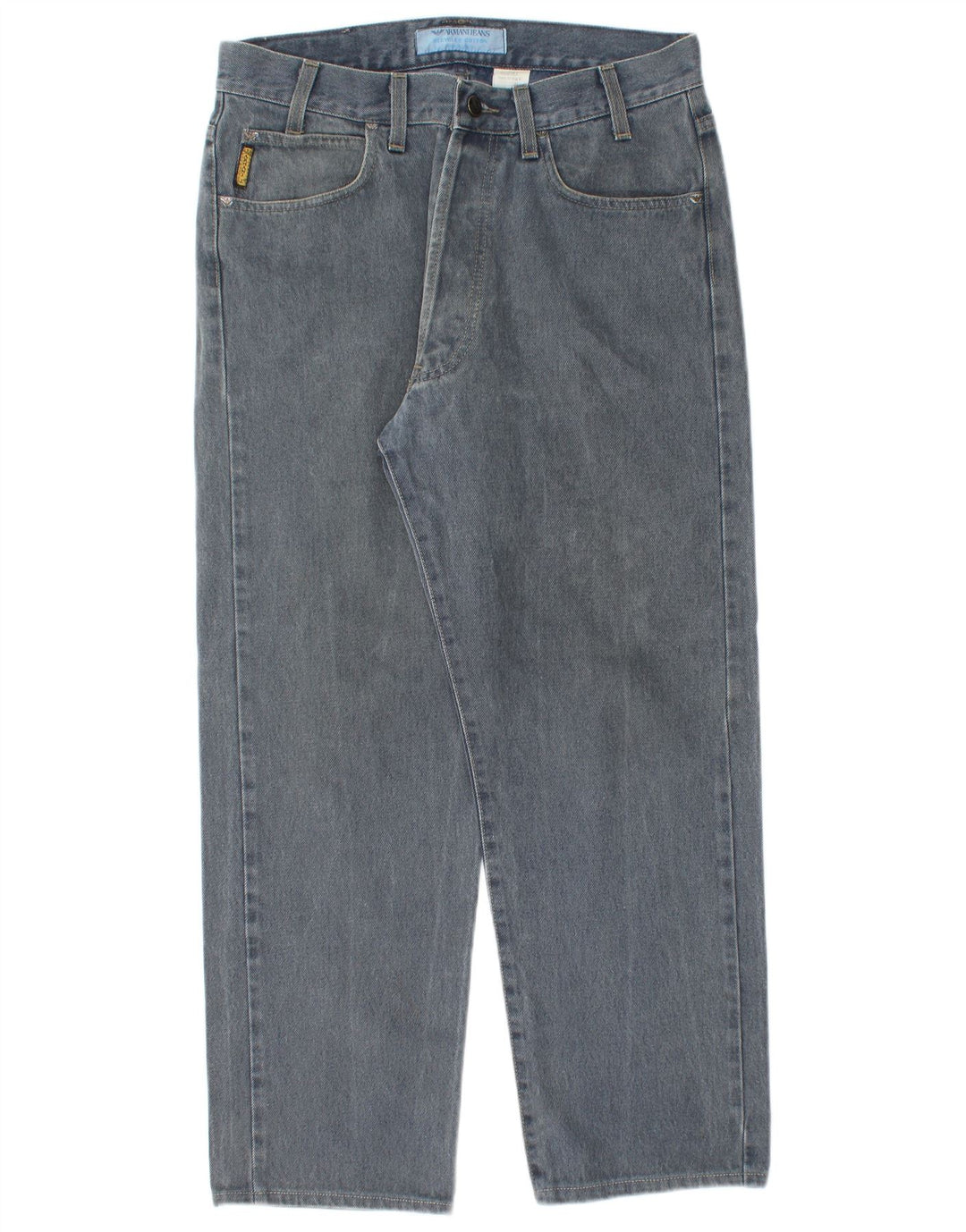 Armani Jean droit W33 L27 bleu coton homme