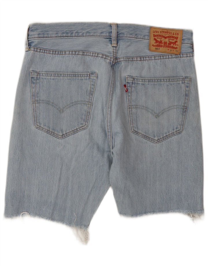 Levi's Short en Jean 501 W31 Homme Bleu Moyen Coton