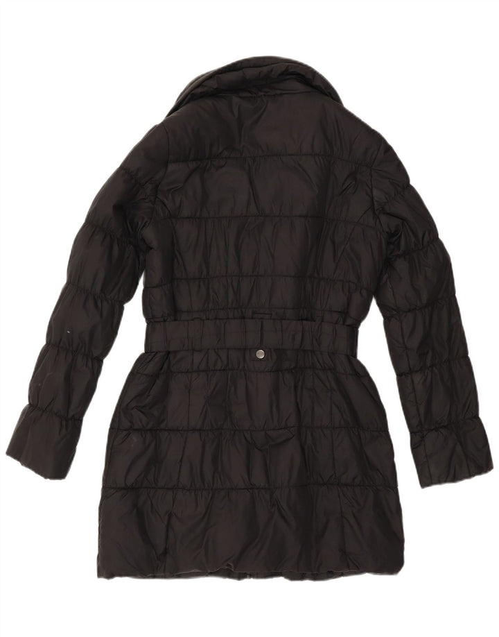 Marks & Spencer Manteau rembourré surdimensionné à capuche pour femme UK 10 Small Noir