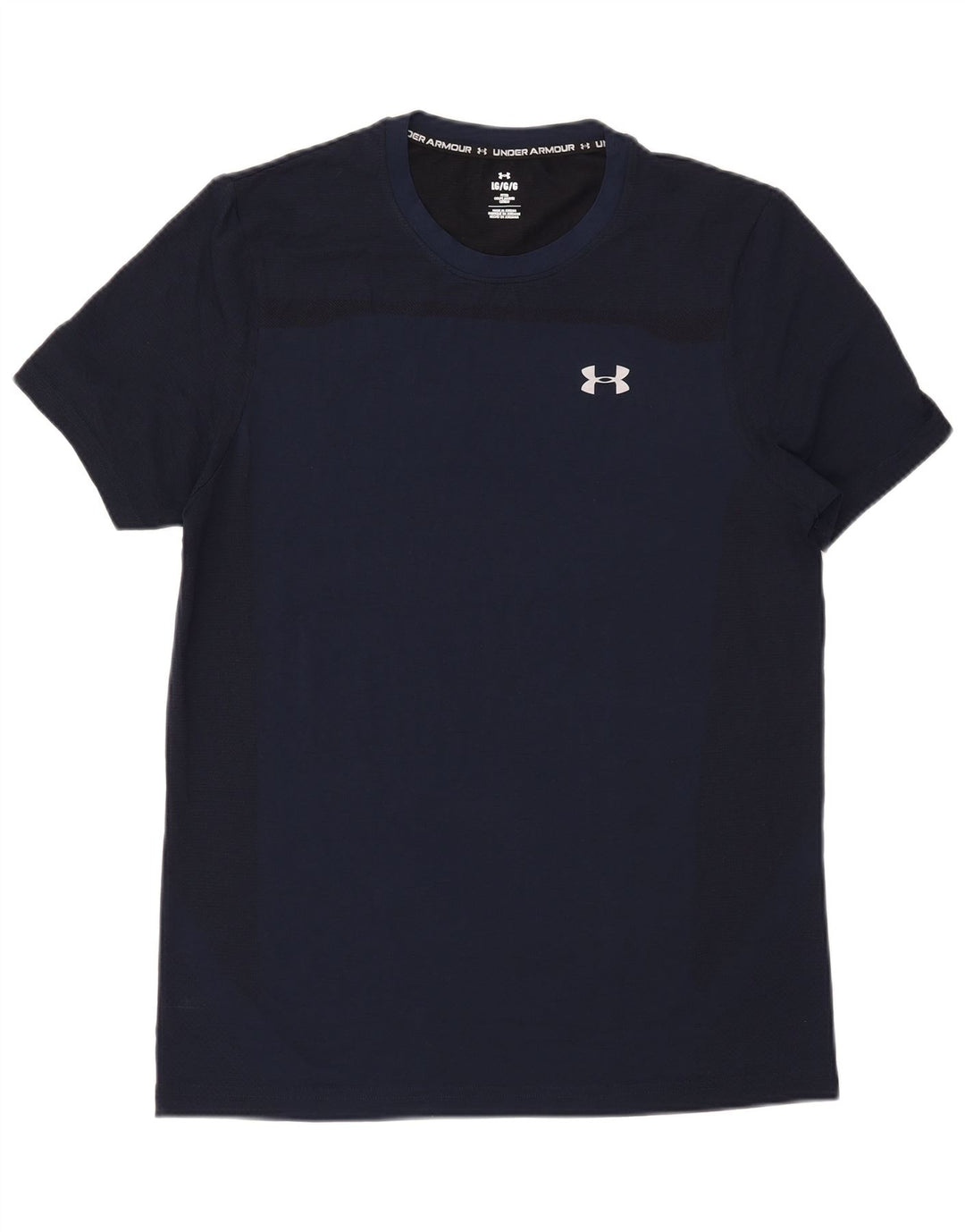 Under Armour T-Shirt Homme Haut Large Bleu Marine Nylon