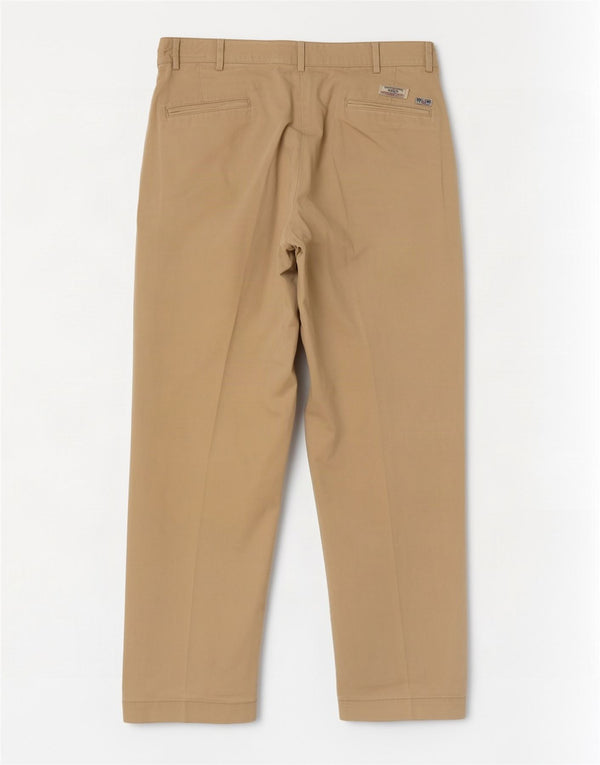 Polo Ralph Lauren Mens Straight Chino Trousers W38 L30 Beige