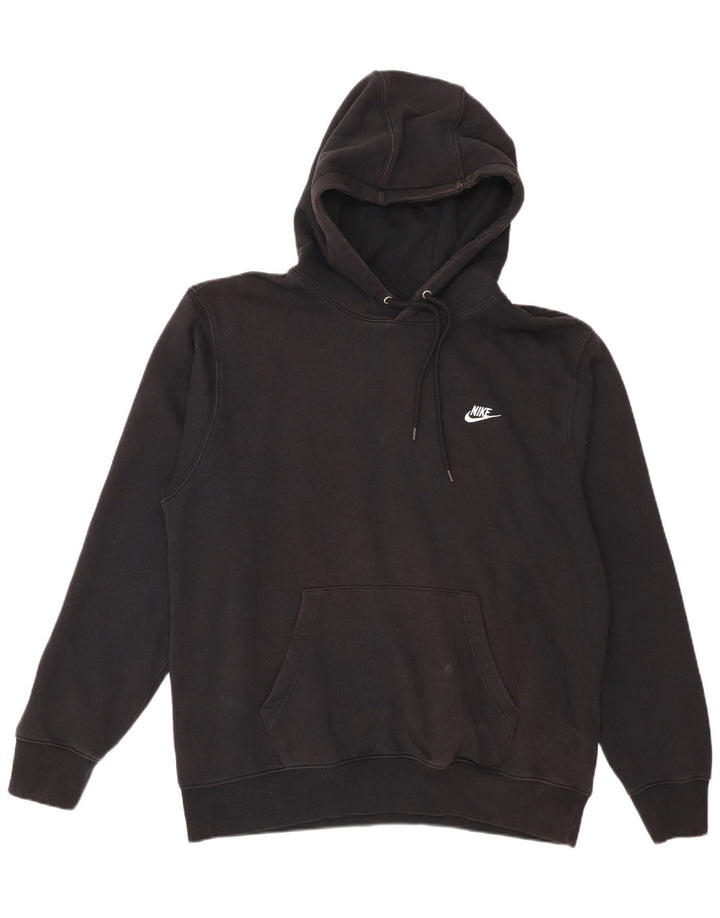 Nike Pull à capuche pour homme en coton noir Taille L