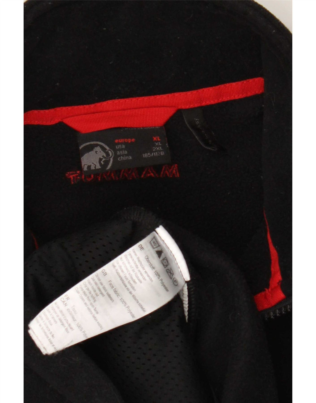 Mammut Veste polaire homme UK 42 XL Noir Polyester