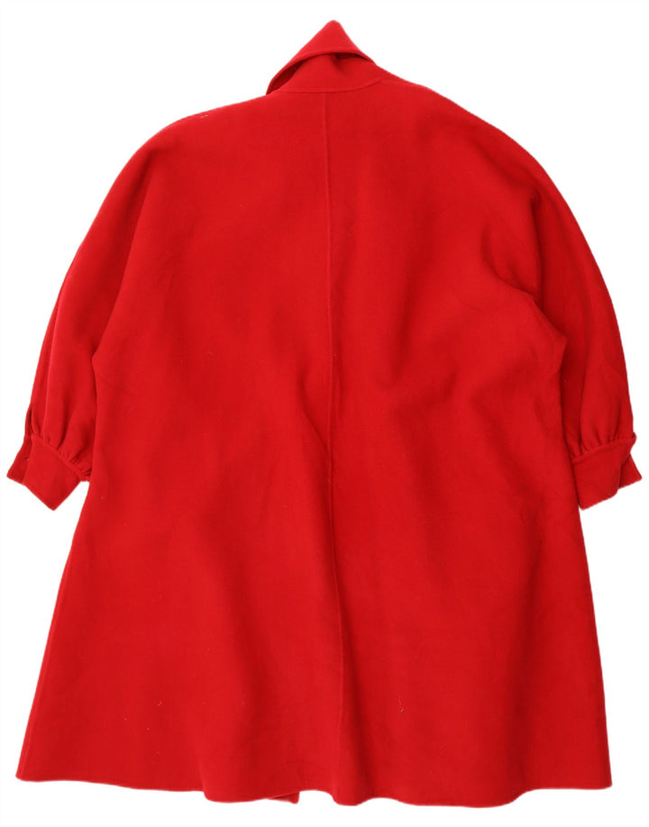 pardessus femme vintage UK 22 3XL Rouge