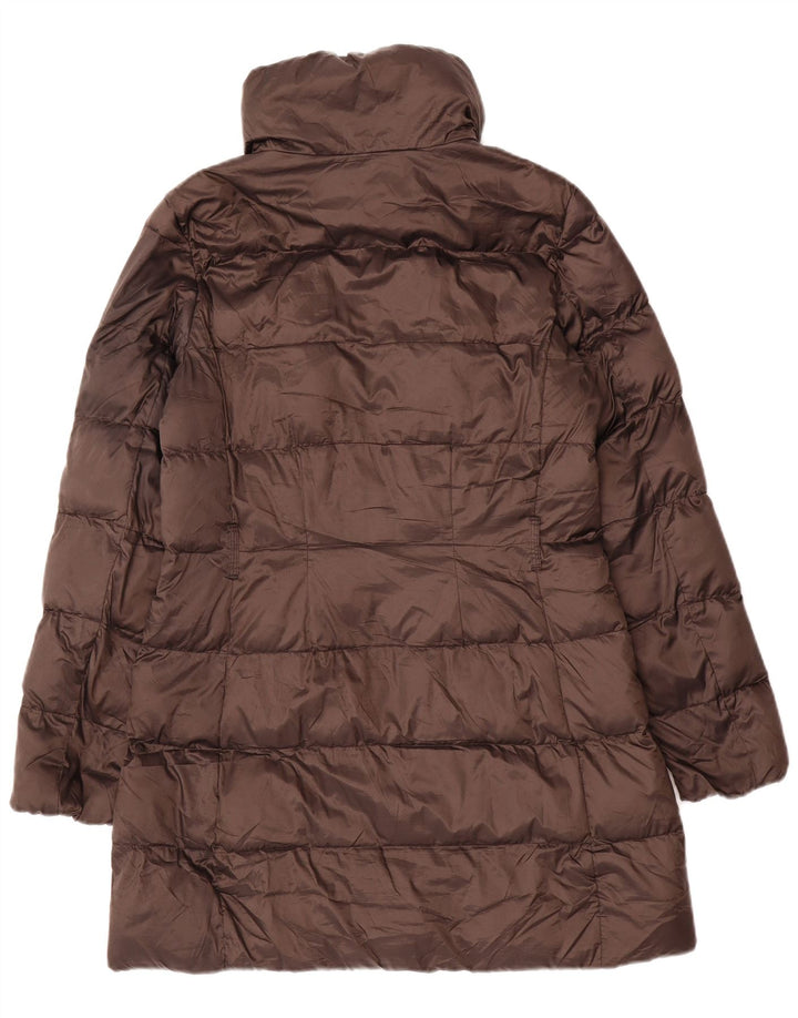Massimo Dutti Manteau rembourré pour femme UK 44 Marron moyen Polyamide
