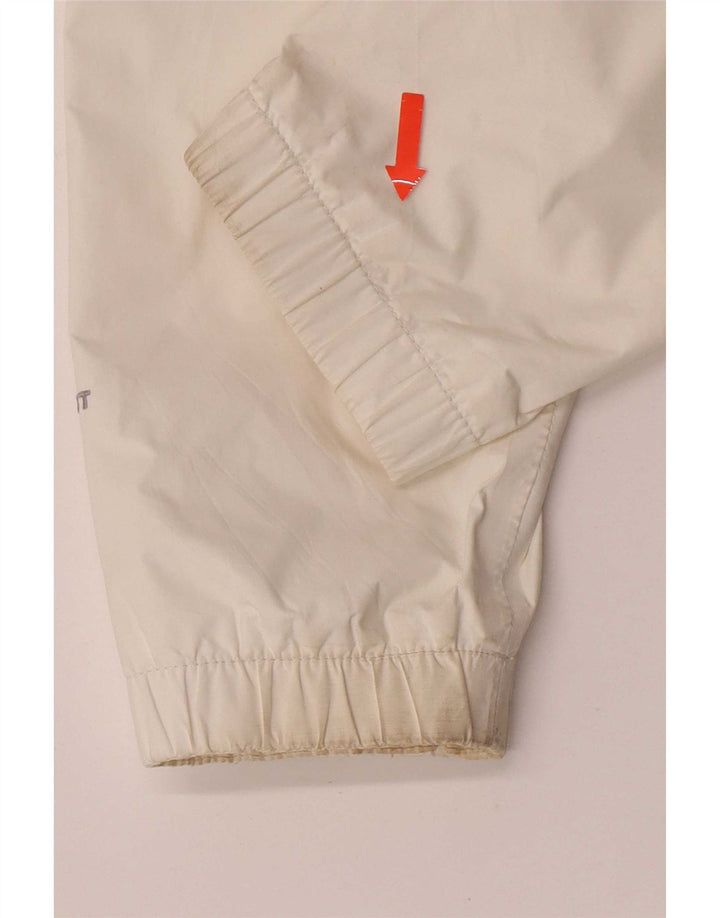 The North Face Veste de pluie à capuche pour femme UK 14 Medium White Nylon