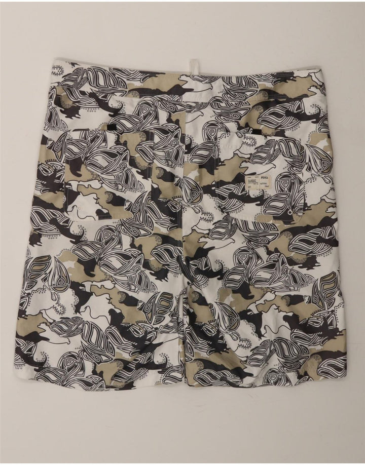PUMA Mens Abstract Pattern Swimming Shorts Large  Multicoloured Vintage Puma and Second-Hand Puma from Messina Hembry 