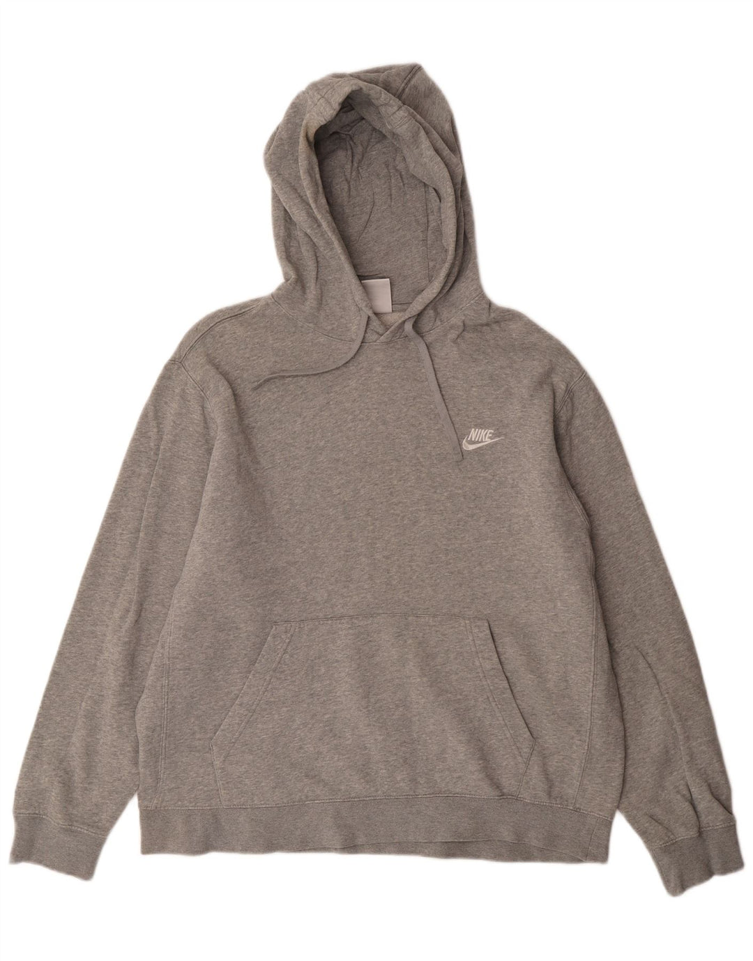 NIKE Pull à capuche pour homme en coton moucheté gris grand