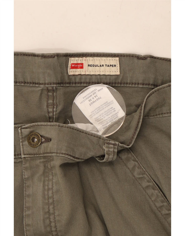 WRANGLER Pantalon cargo fuselé régulier pour homme W34 L30 Coton kaki