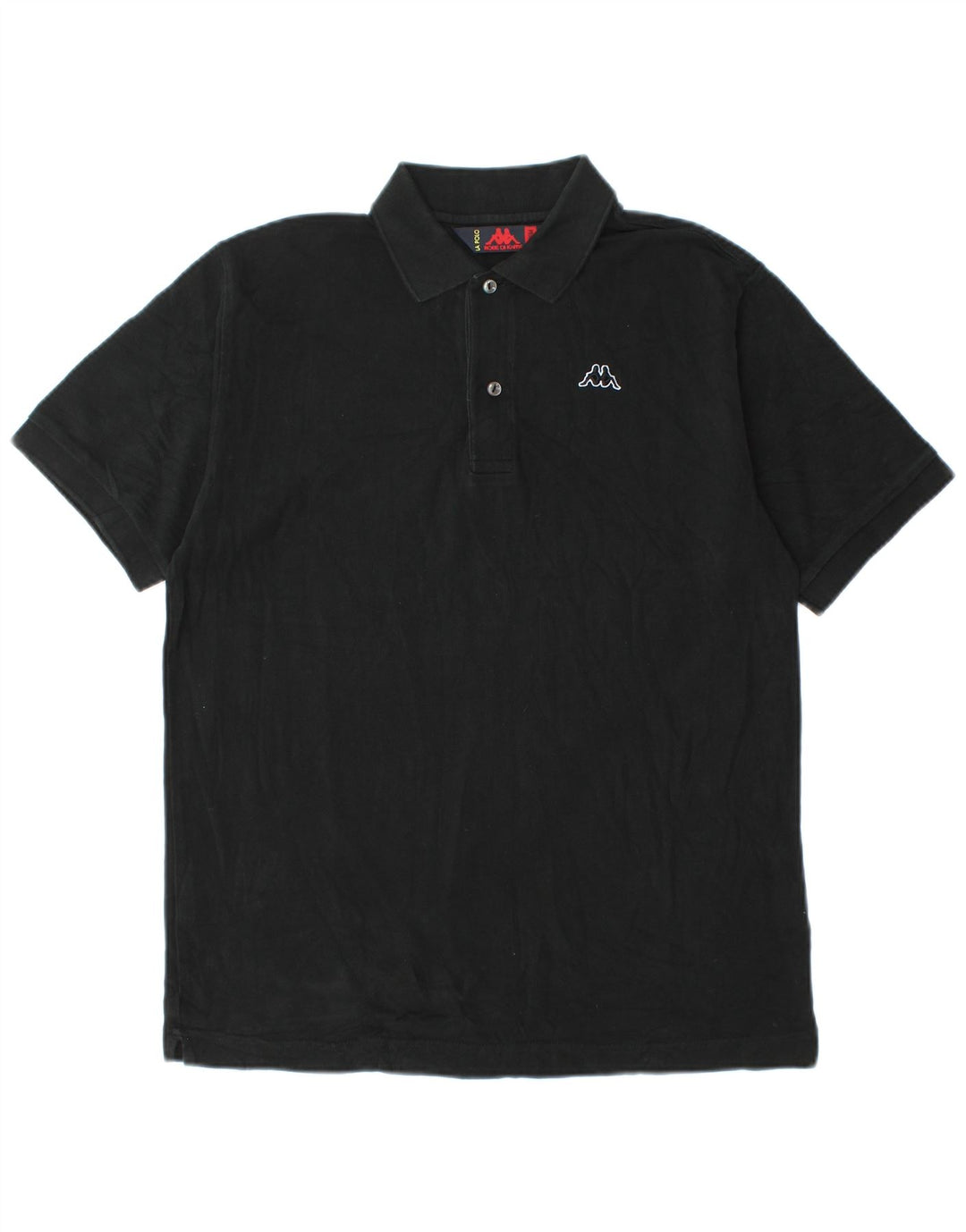 Kappa Polo Homme Noir Moyen Coton
