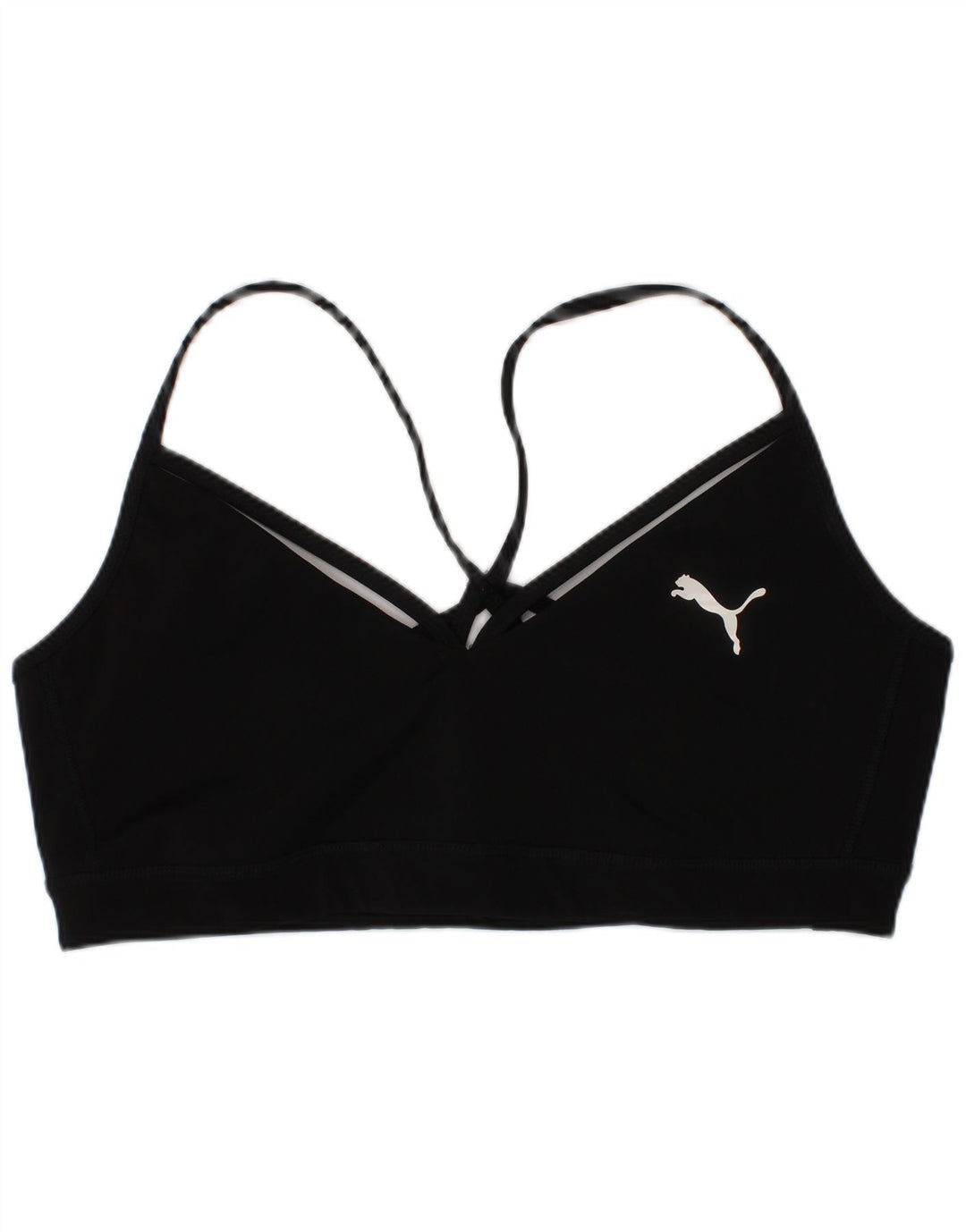 Puma Haut de soutien-gorge de sport pour femme Large Noir Polyester Sports