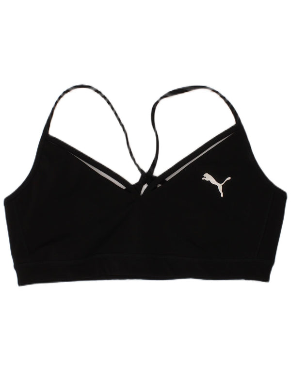 Puma Haut de soutien-gorge de sport pour femme Large Noir Polyester Sports