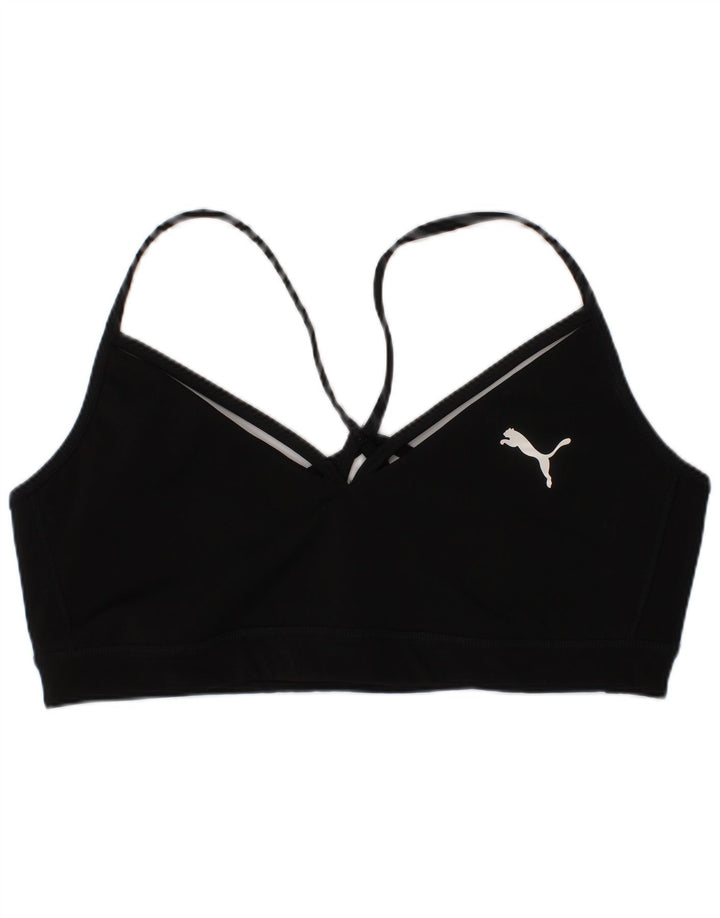 Puma Haut de soutien-gorge de sport pour femme Large Noir Polyester Sports