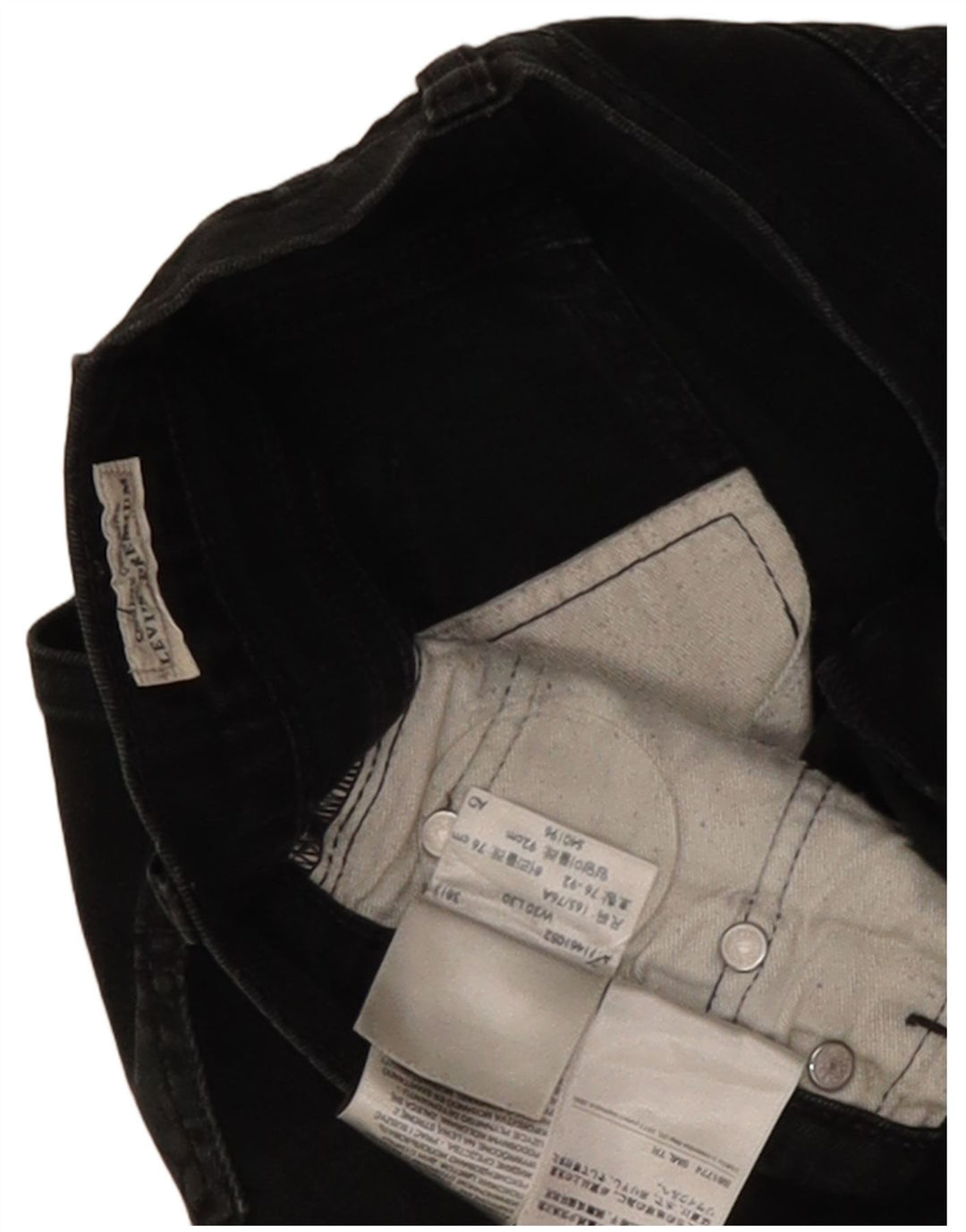 Levi's Jean Droit W30 L30 Homme Noir Coton
